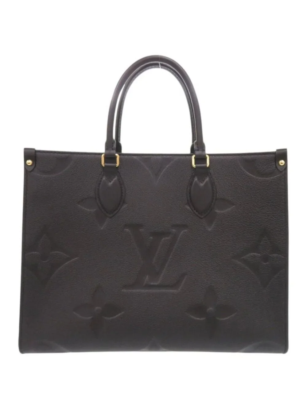 Louis Vuitton on the Go MM Monogram Empreinte Noir 2-Way Tote Black